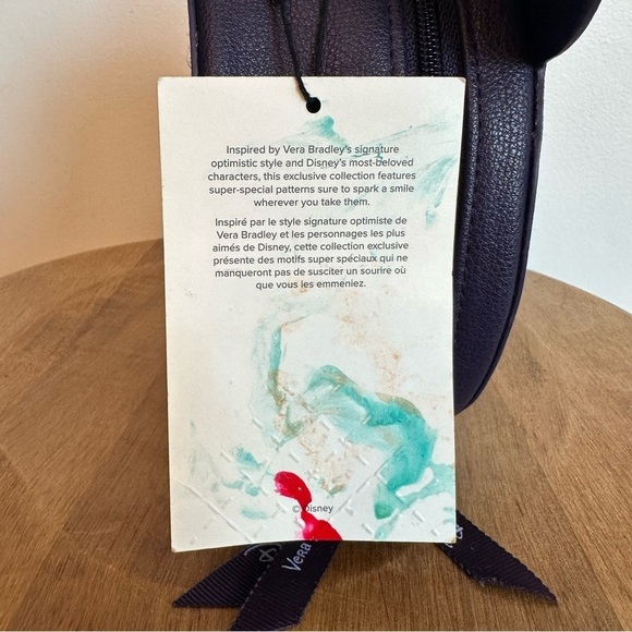 SOLD- NWT Vera Bradley Disney Whimsy Cosmetic Bag Case Mickey MinnieMouse Purple - Picture 9 of 16